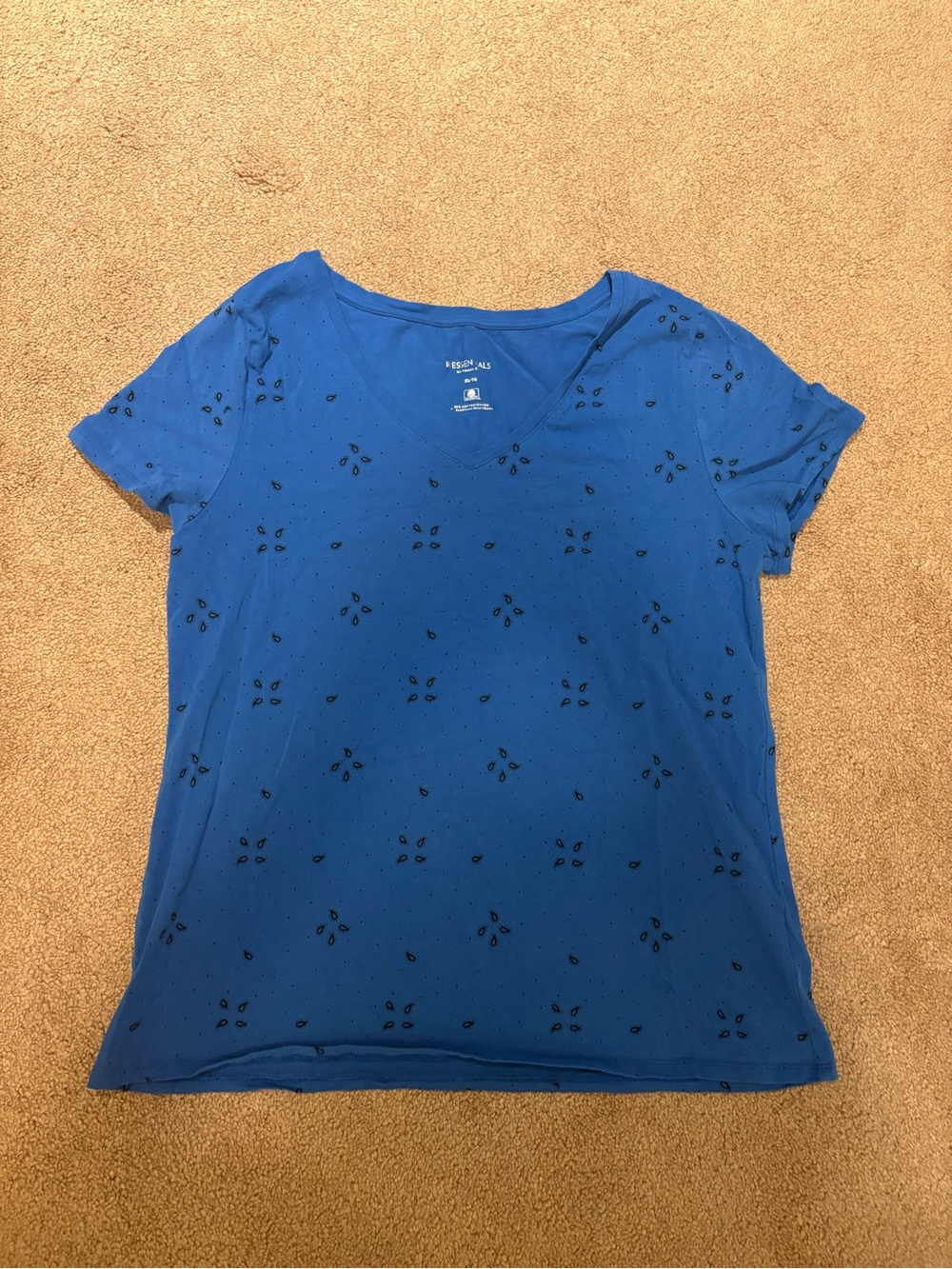 3 for $15 Reitmans Essentials Royal Blue V-Neck Short Sleeve Tee size XL